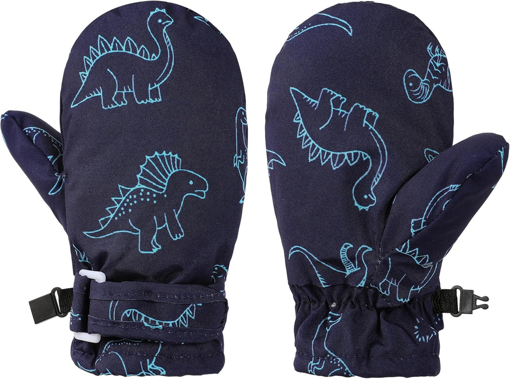 Toddler Gloves Kids Mittens Winter Warm Lined Fleece Gloves Waterproof Snow Baby Mitten for Boys Girls