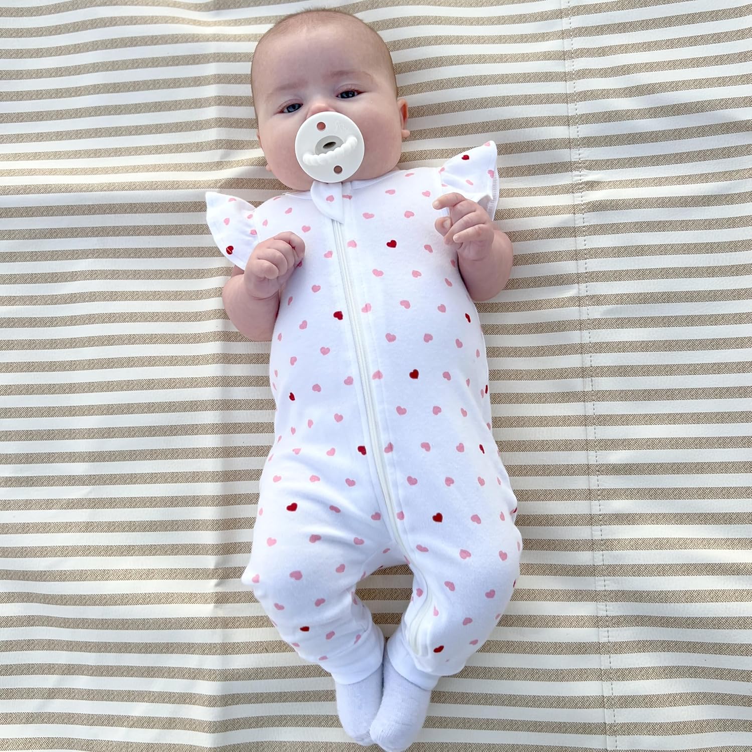 Owlivia Baby Boy Romper, Unisex Short-sleeve Summer Outfit, 100% Organic Cotton Girl One-Piece Jumpsuit