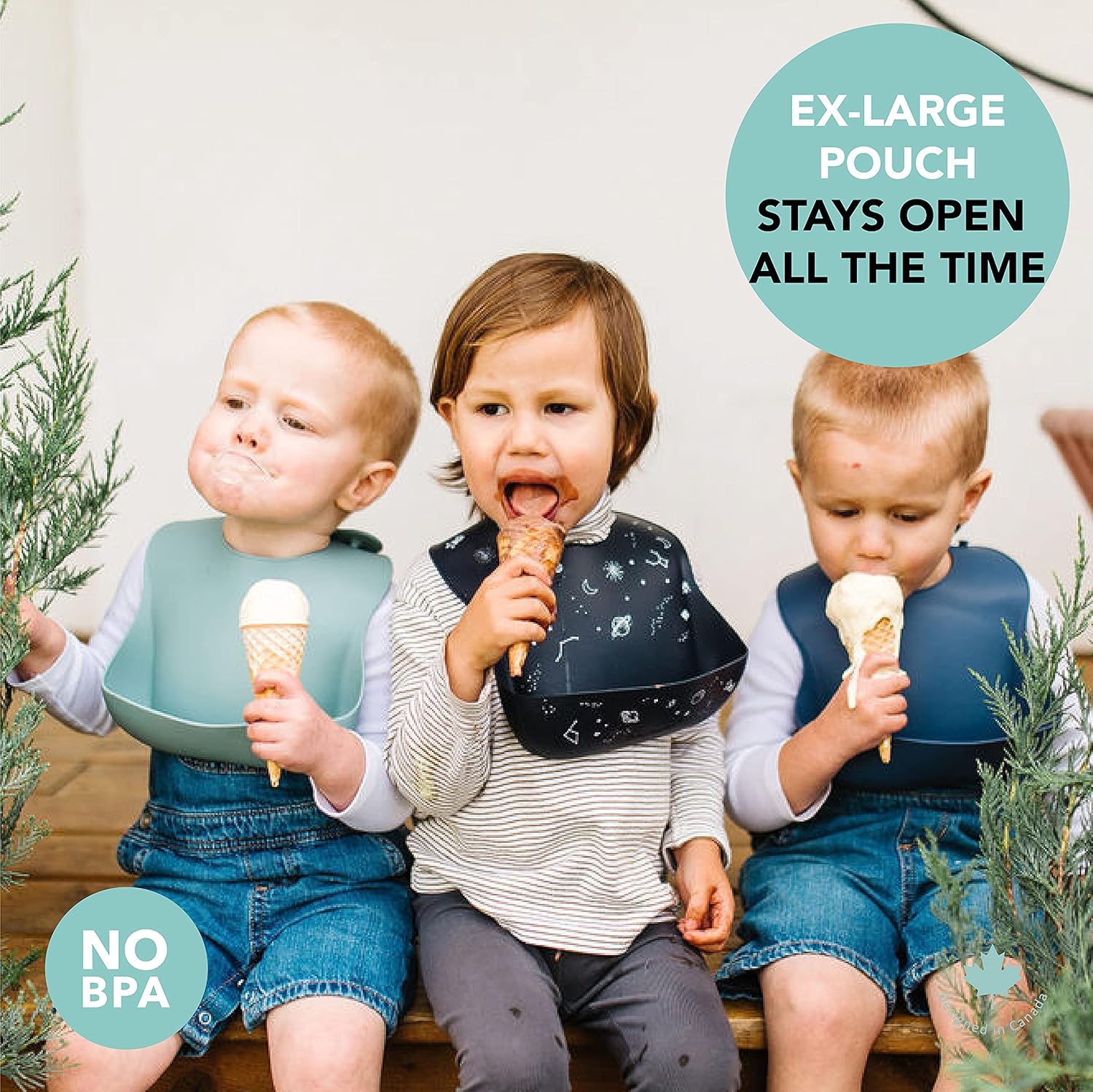 Loulou Lollipop Soft, Waterproof Silicone Feeding Bib