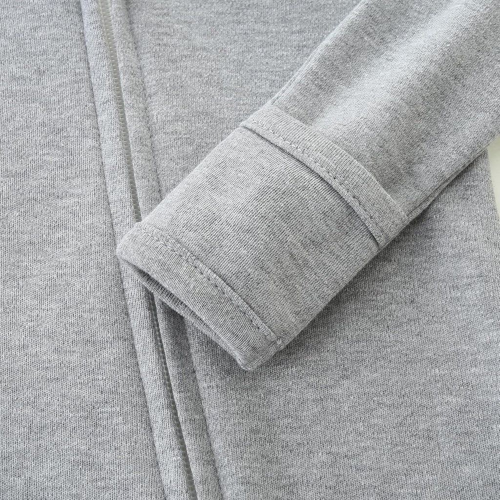 Baby Romper 100% Organic Cotton Pajamas One Piece Long Sleeve Zipper Footie Onesie for 0~12M Baby