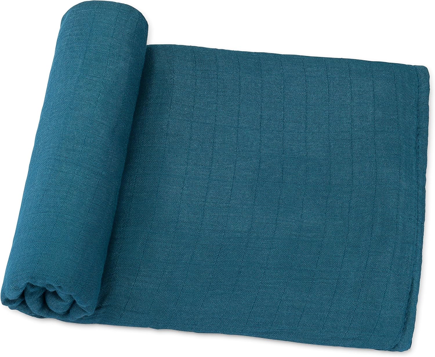 Comfy Cubs Muslin Swaddle Blankets Pack of 1 - 47 x 47 Inch Soft Cotton Baby Blanket Set, Large Multipurpose Wraps for Newborns - Self-Soothing Swaddles for Newborns - Neptune