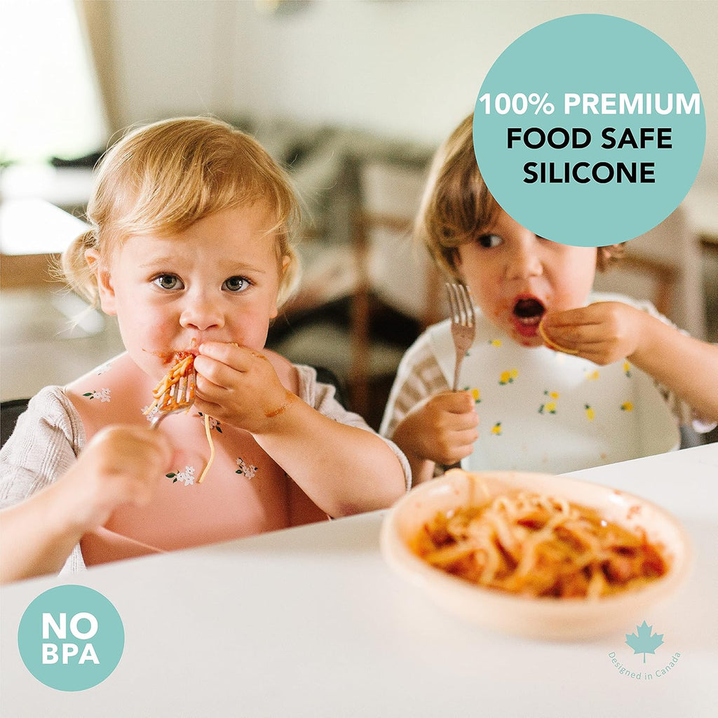 Loulou Lollipop Soft, Waterproof Silicone Feeding Bib for Babies and Toddlers