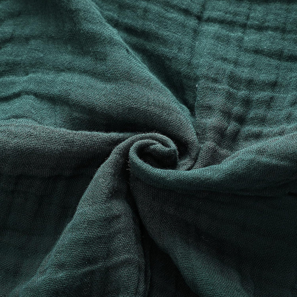 Baby Muslin Swaddle Blankets for Boys and Girls,4-Pack Breathable and Skin-Friendly,Wrap Soft Silky Cotton Muslin Swaddle Blankets/Atrovirens/Green/Apricot White/Grey…